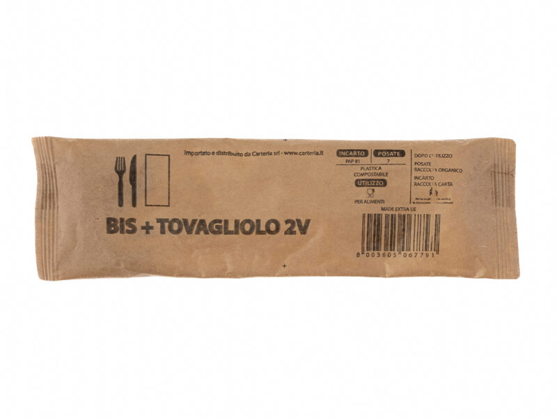 BIS FORCHETTA COLTELLO E TOVAGLIOLO