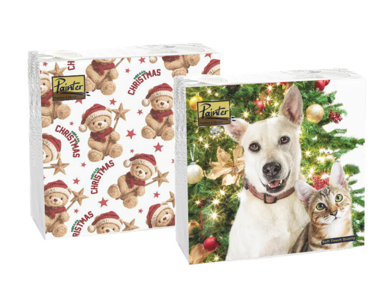 TOVAGLIOLI NATALE DECORO ANIMALI